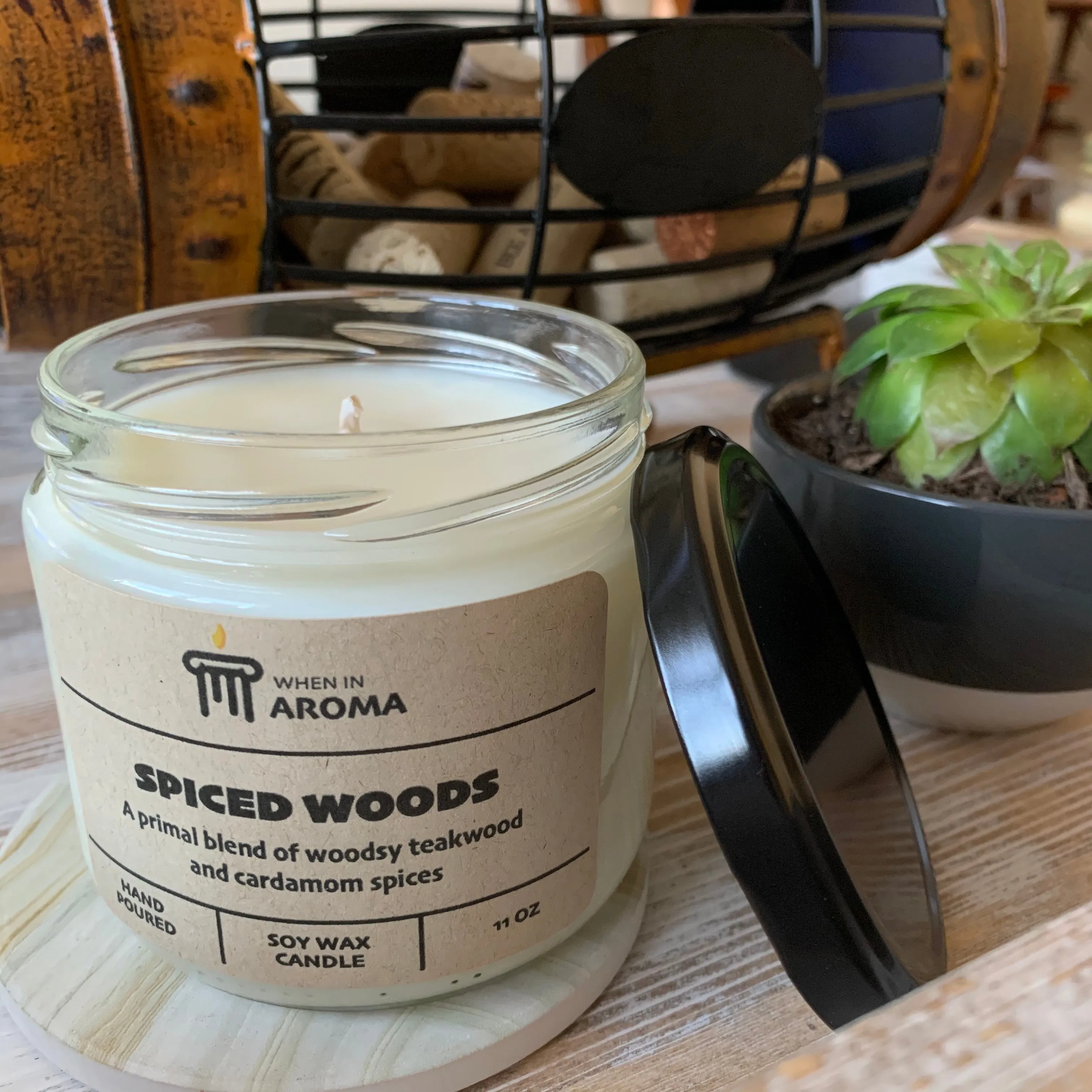 Spiced Woods Soy Candle