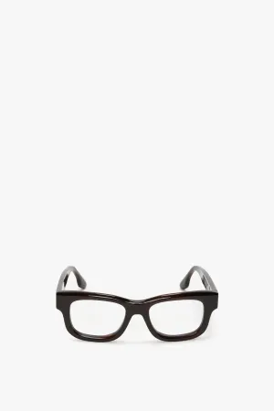 Square Frame Opticals In Black