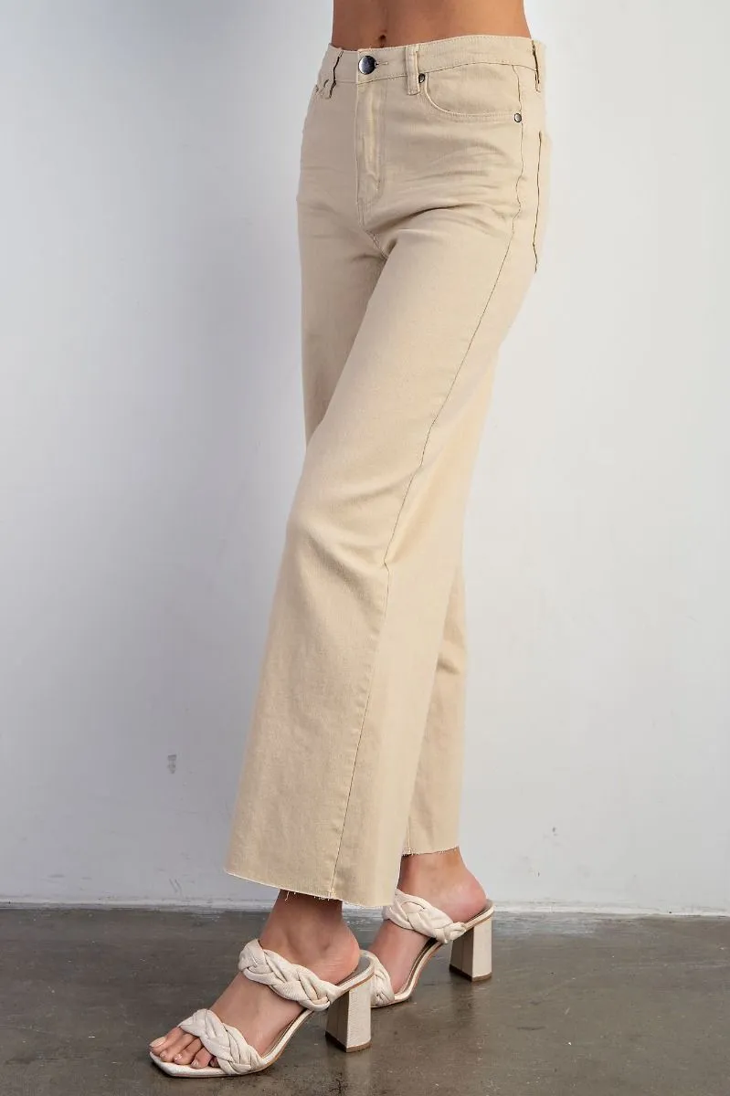 Stomping Ground Wide Leg Pants - Khaki