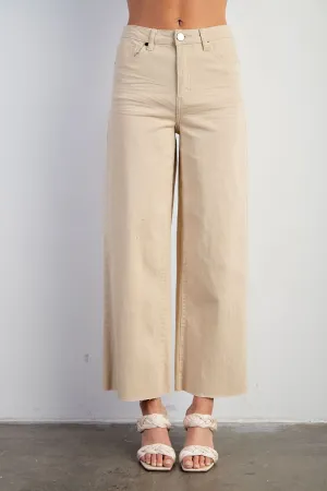 Stomping Ground Wide Leg Pants - Khaki