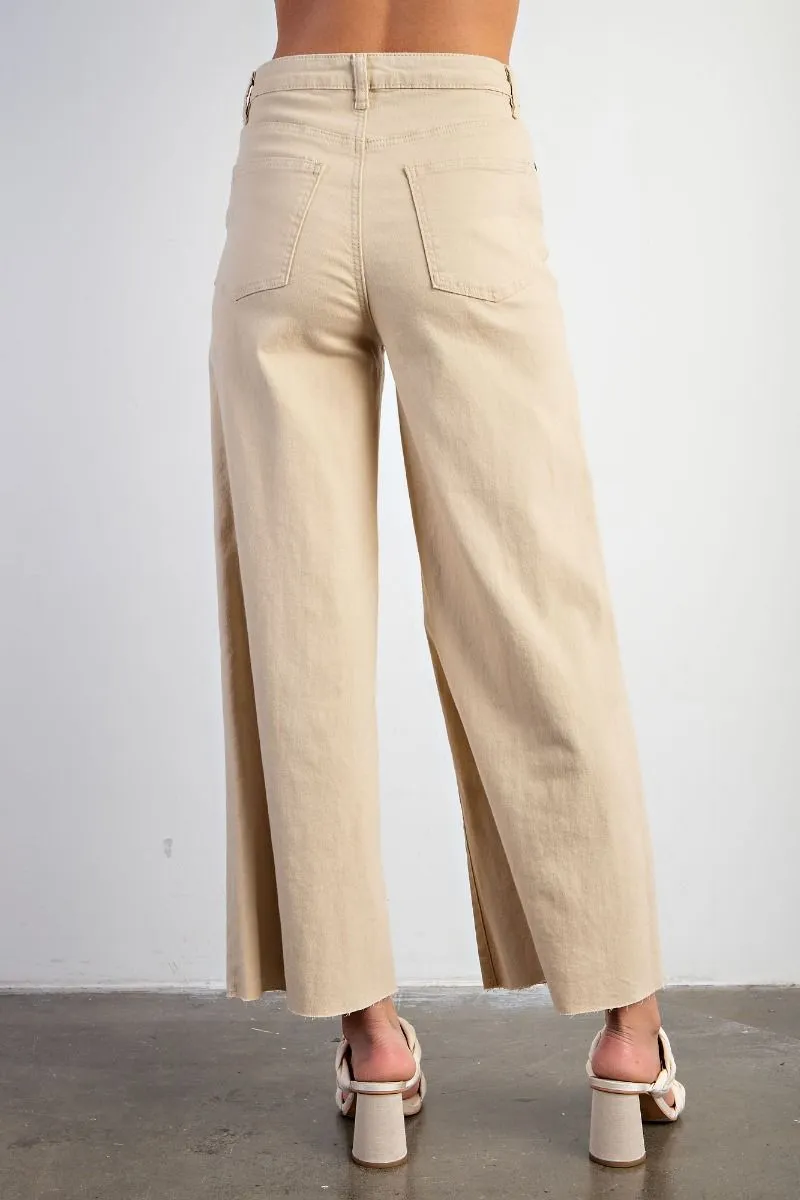 Stomping Ground Wide Leg Pants - Khaki