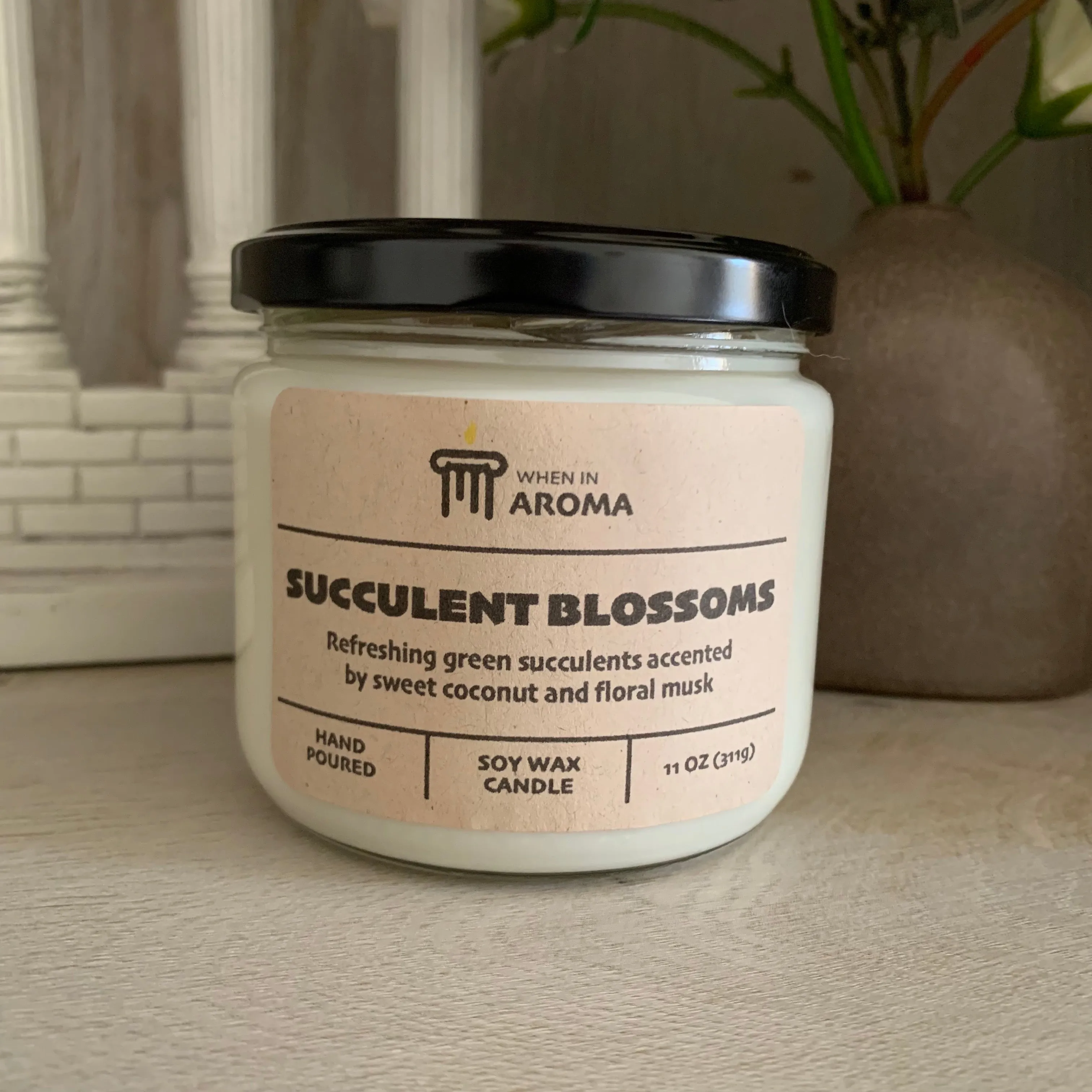 Succulent Blossoms Soy Candle