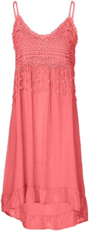 Summer Dresses for Women 2024 Sleeveless Strappy Party Formal Dress Summer Beach Loose Fit Flowy Maxi Sundress