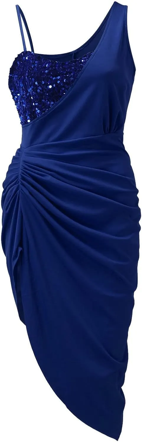 Summer Women Dresses for Wedding Guest Formal Sleeveless Sequin Patchwork Dress Sundress Sexy Cocktail Prom Ball Gown