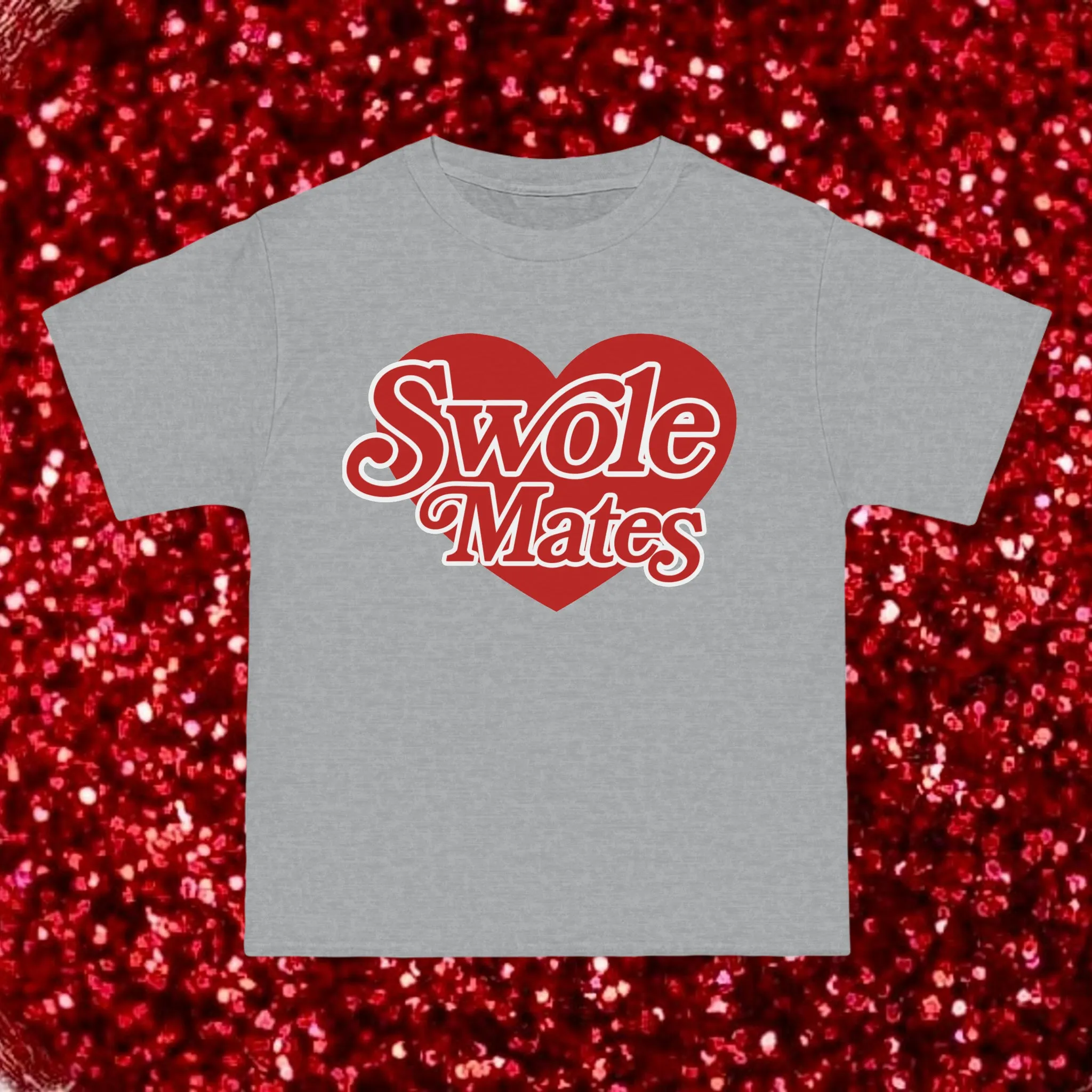 SWOLEMATES (CHERRY HEART)- TEE