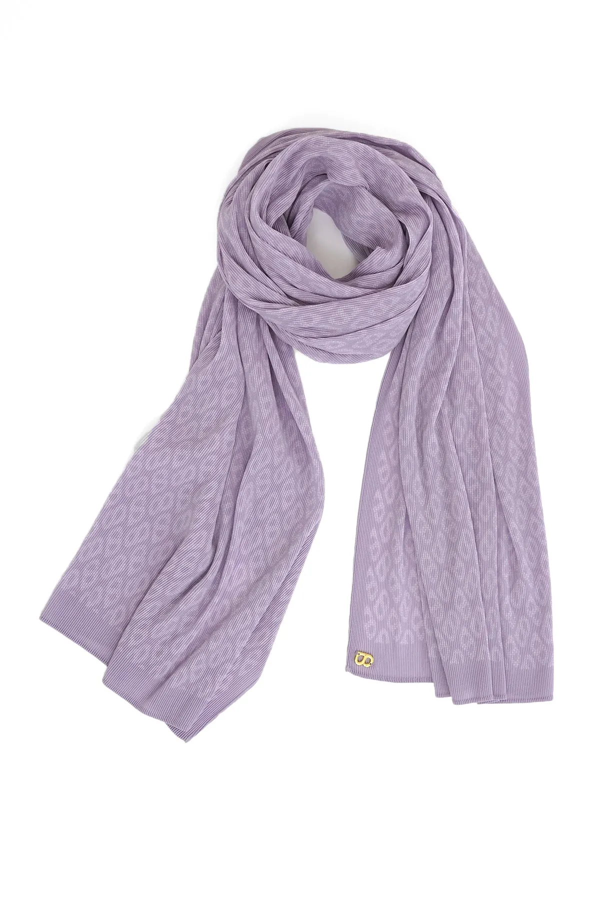 Tapis Pleated Shawl - Lavender
