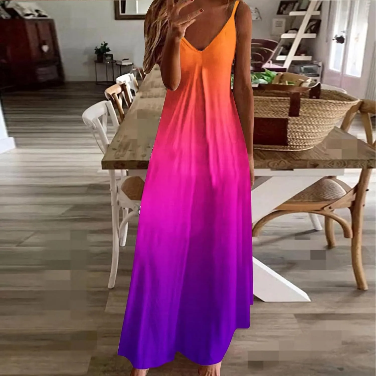TARIENDY Maxi Dresses for Women Summer,Womens Lightweight Beach Vacation Sundress Sleeveless Outfits Casual Summer Dresses