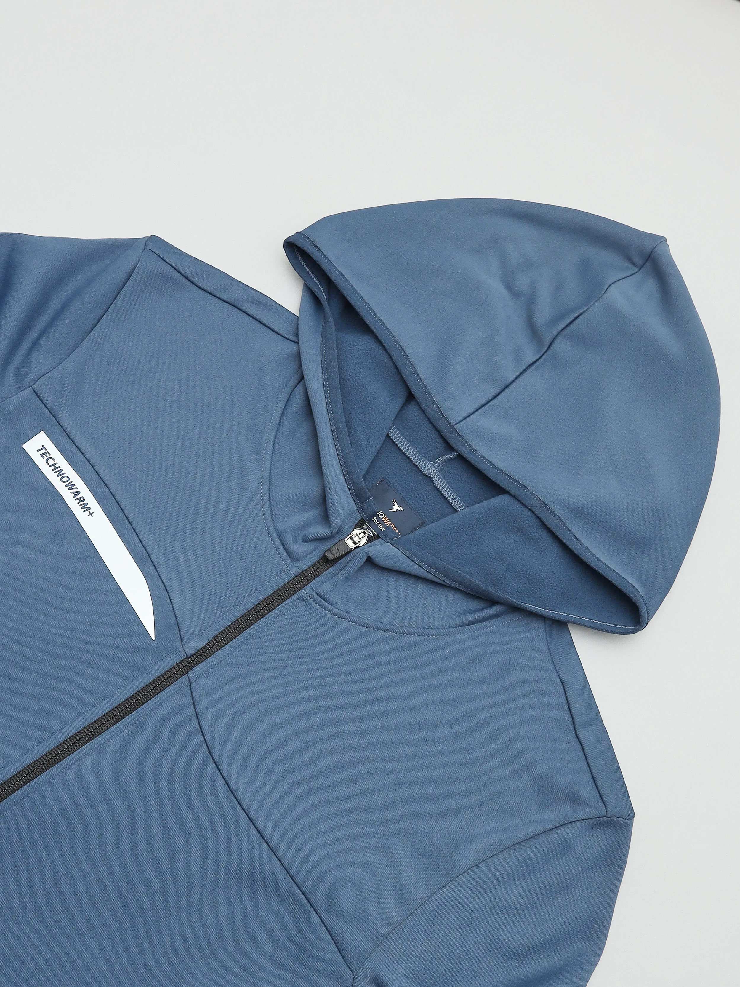 Technosport Men's Solid Hooded Jacket with Anti Static Properties