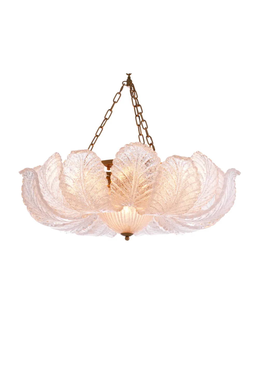 Textured Glass Leaf Chandelier | Eichholtz Cabrillo