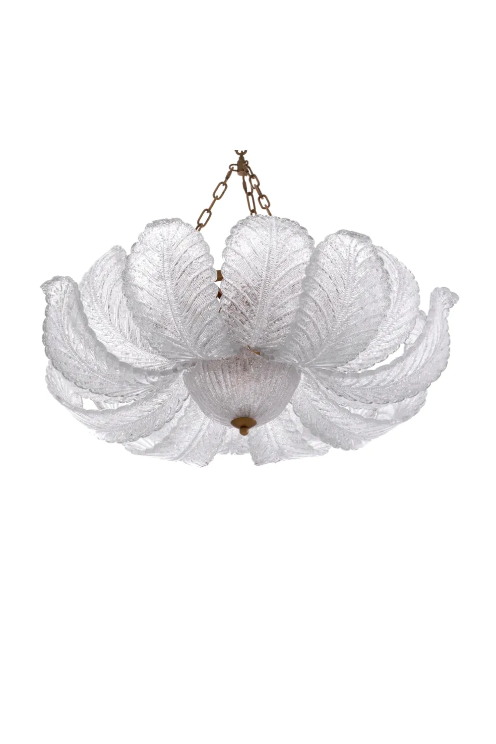 Textured Glass Leaf Chandelier | Eichholtz Cabrillo