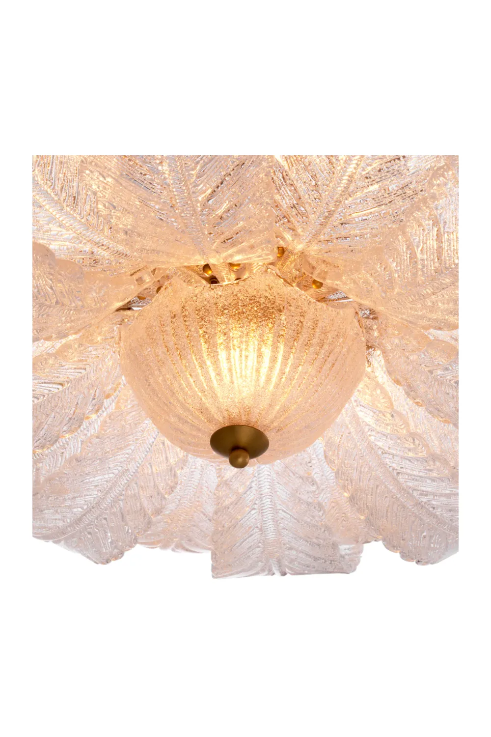 Textured Glass Leaf Chandelier | Eichholtz Cabrillo