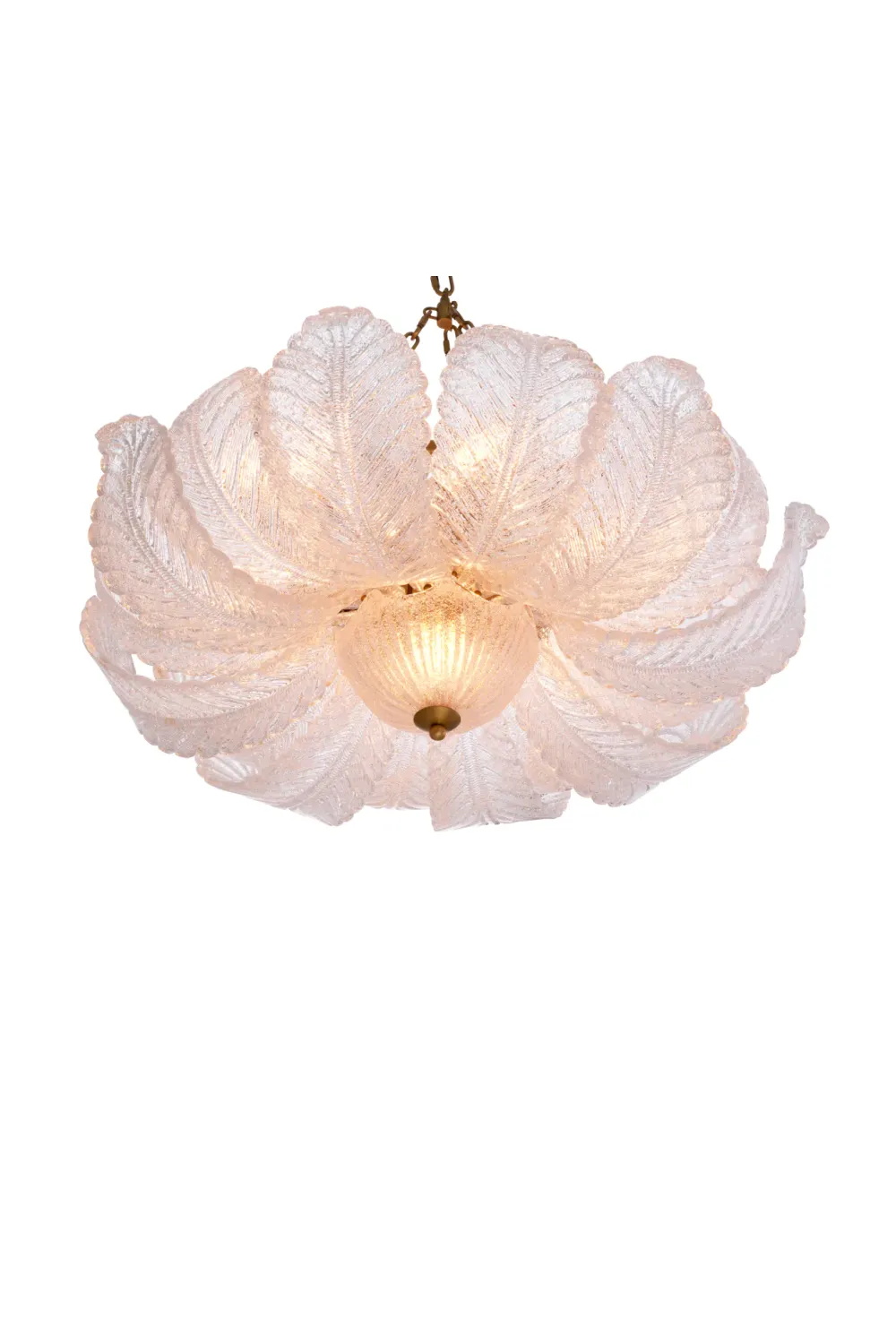 Textured Glass Leaf Chandelier | Eichholtz Cabrillo