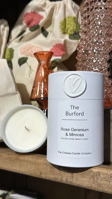 The Burford Candle - English Rose & Wisteria