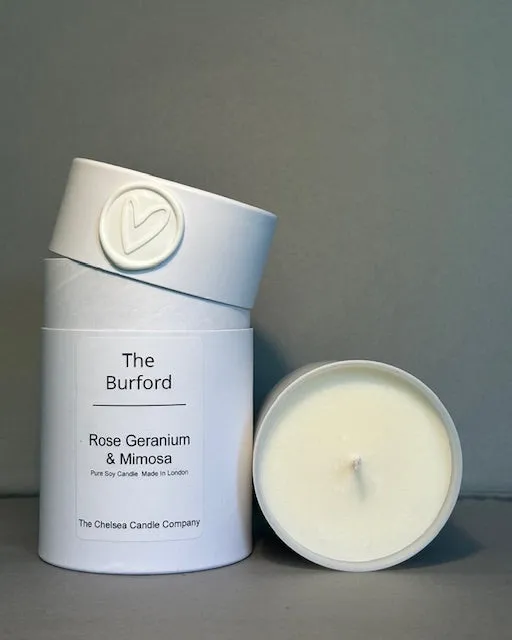 The Burford Candle - English Rose & Wisteria