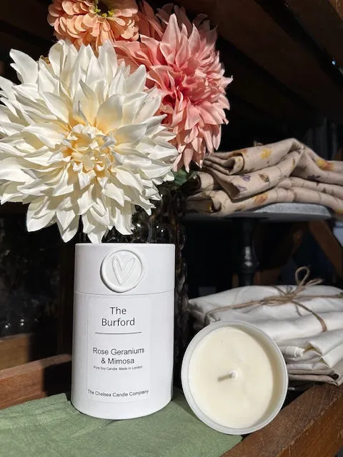 The Burford Candle - English Rose & Wisteria
