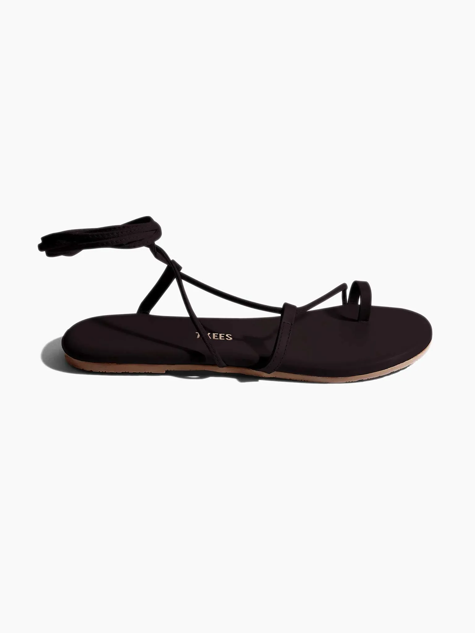 TKEES Jo Wrap-Up Sandals in Black