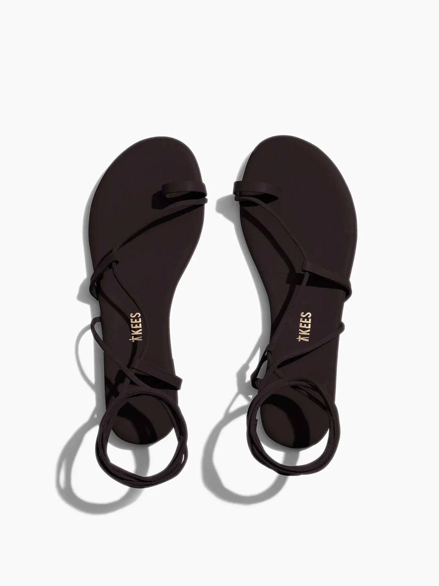 TKEES Jo Wrap-Up Sandals in Black