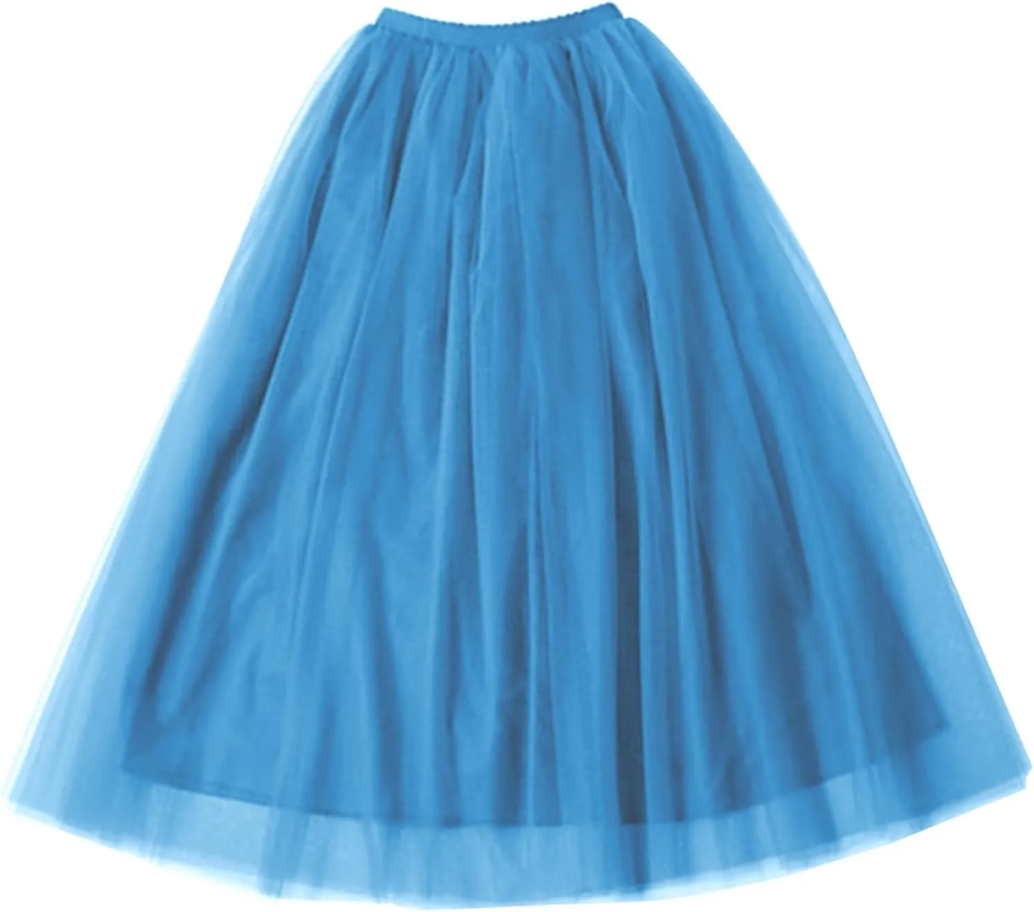 Tulle Tutu Skirt for Women Womens Long Tutu Skirts Pleated Princess Midi Skirts Adult Tutu Dancing Party Evening