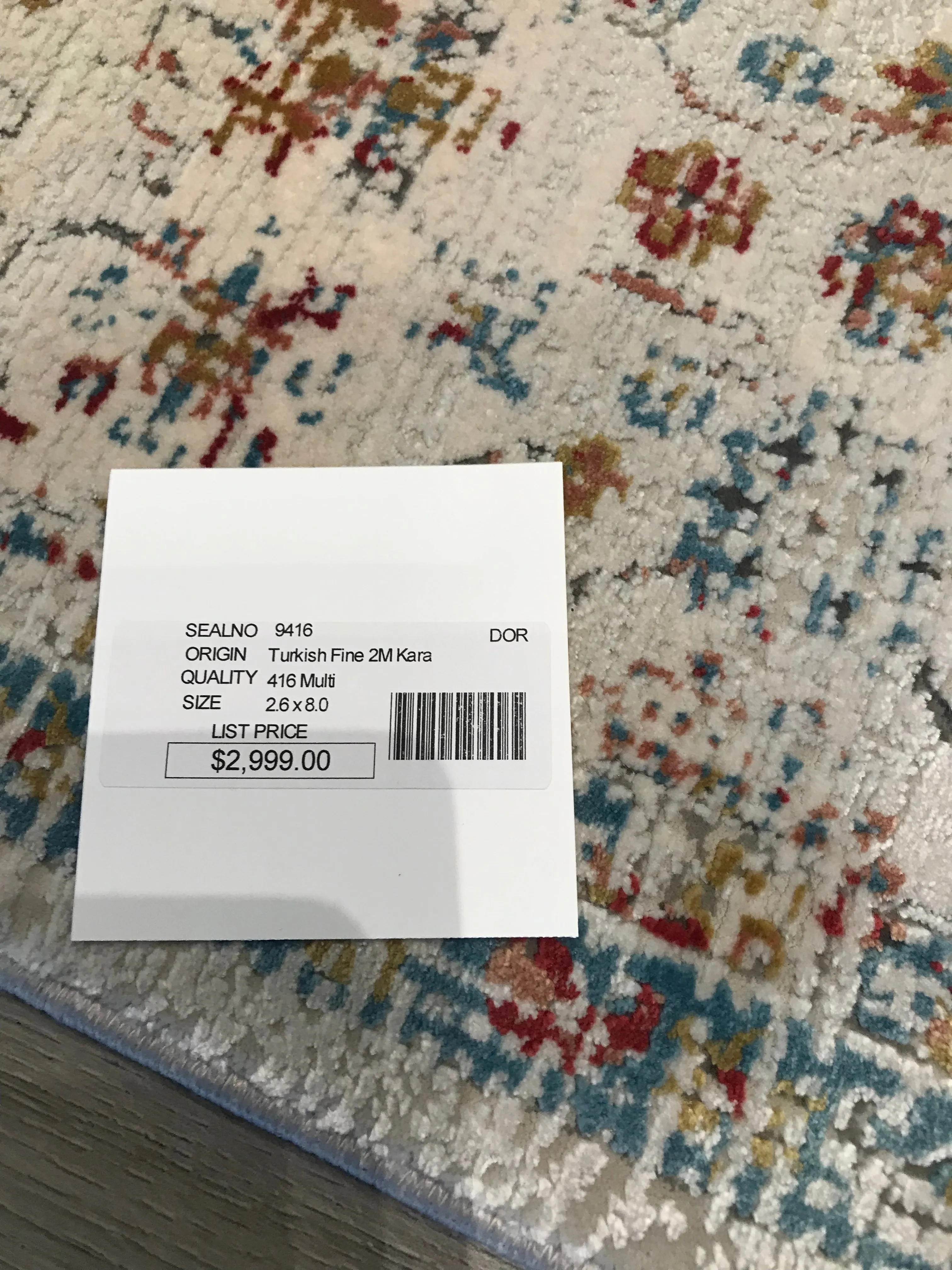 Turkish Fine Luxury Power loom 2M 3x8