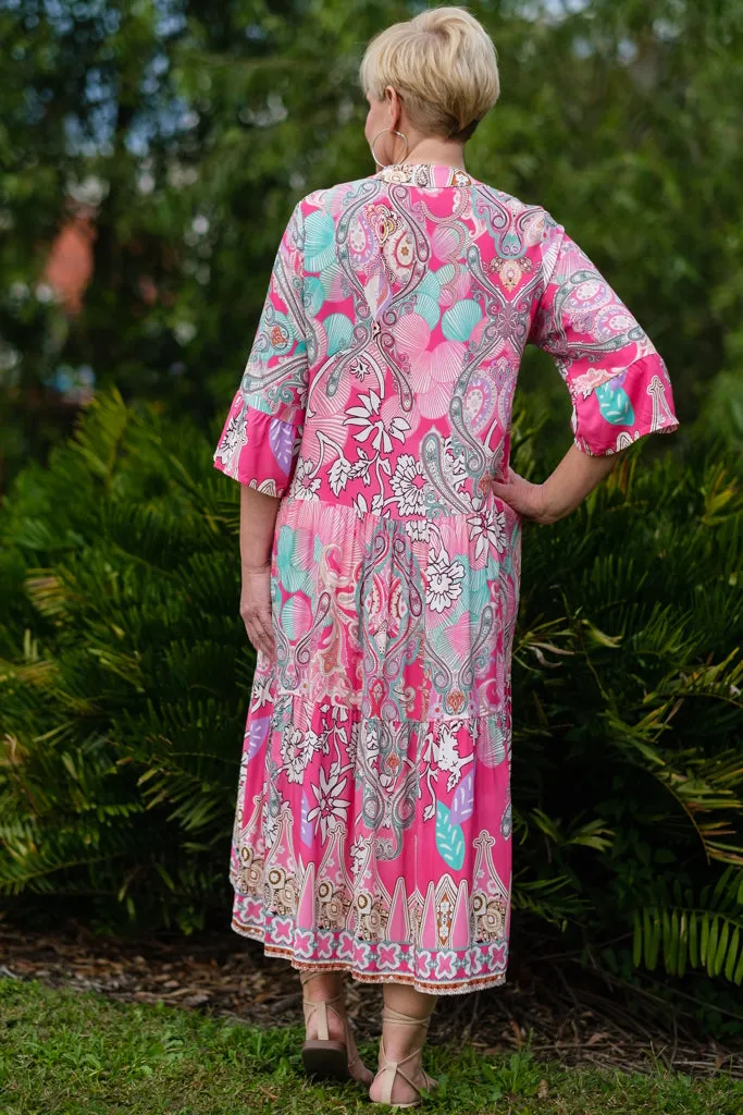 Ursula Yoke Maxi Dress (DQ106)
