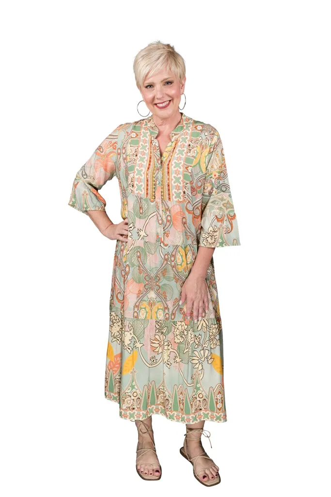 Ursula Yoke Maxi Dress (DQ106)