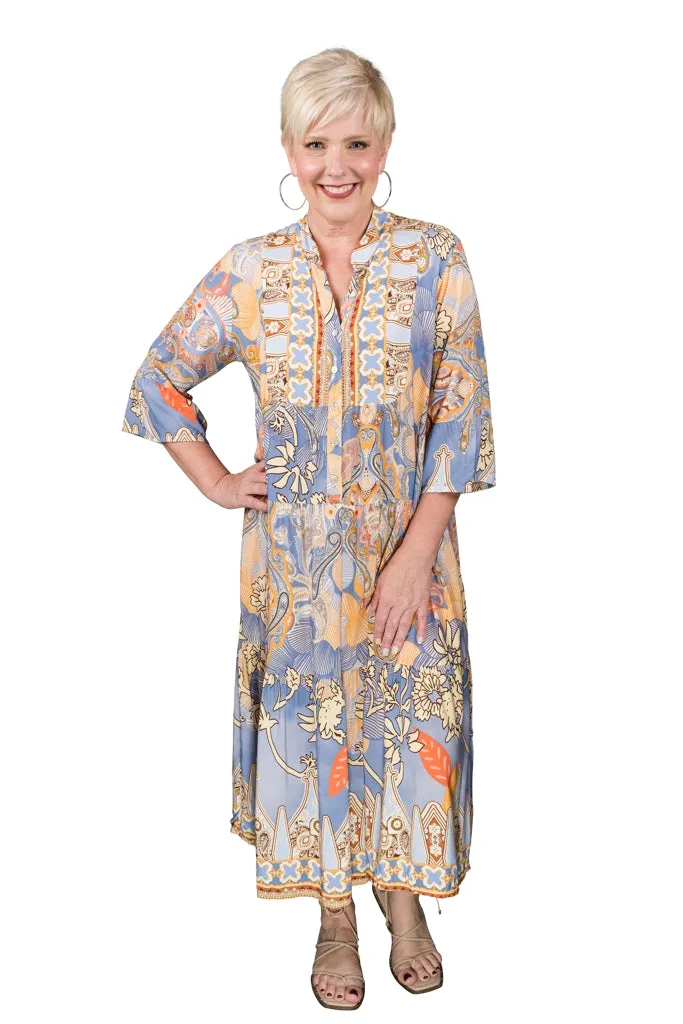 Ursula Yoke Maxi Dress (DQ106)