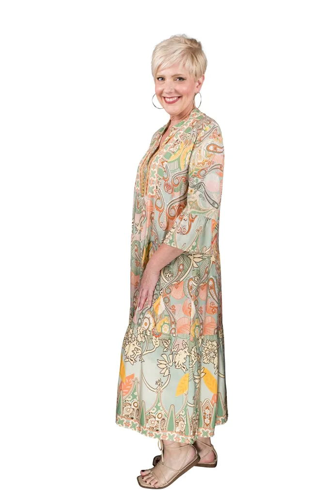 Ursula Yoke Maxi Dress (DQ106)