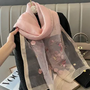 WJ003 Fashionable high-end long shawl printed scarf outerwear