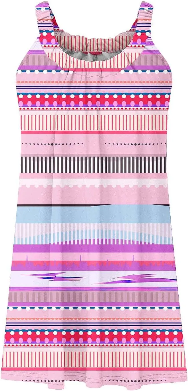 Women Beach Wear Dresses Summer Sleeveless Mini Dress Casual Floral Print Sundress Trendy Vacation Short