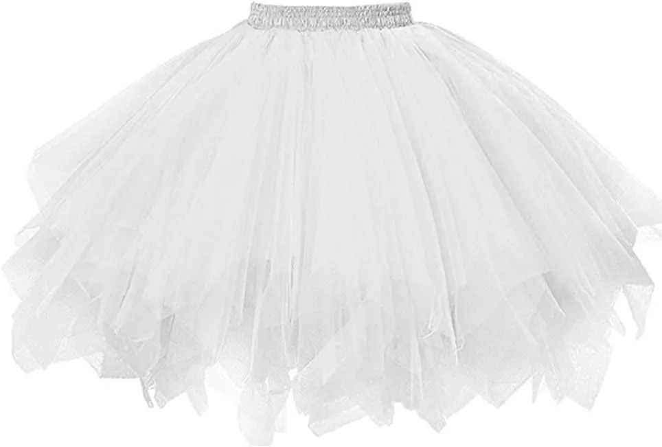 Women's A-Line High Waisted Midi Skirt Women's Festival Tulle Skirts Tutu Skirt Ruffle Solid Layer Skirts Teal