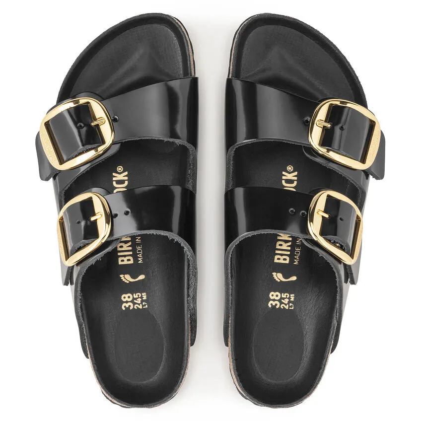 WOMEN'S BIRKENSTOCK ARIZONA BIG BUCKLE | HIGH SHINE BLACK