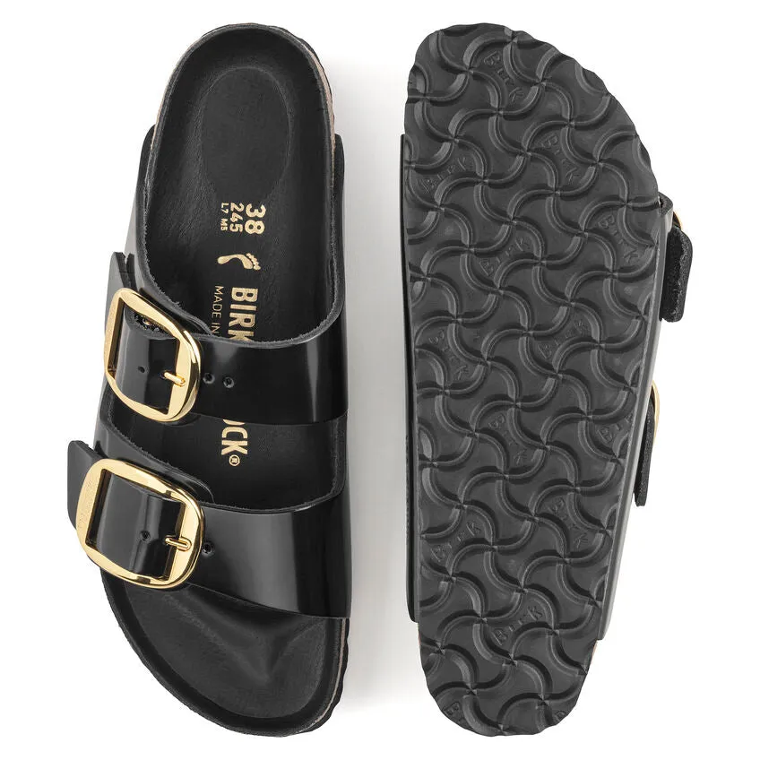 WOMEN'S BIRKENSTOCK ARIZONA BIG BUCKLE | HIGH SHINE BLACK