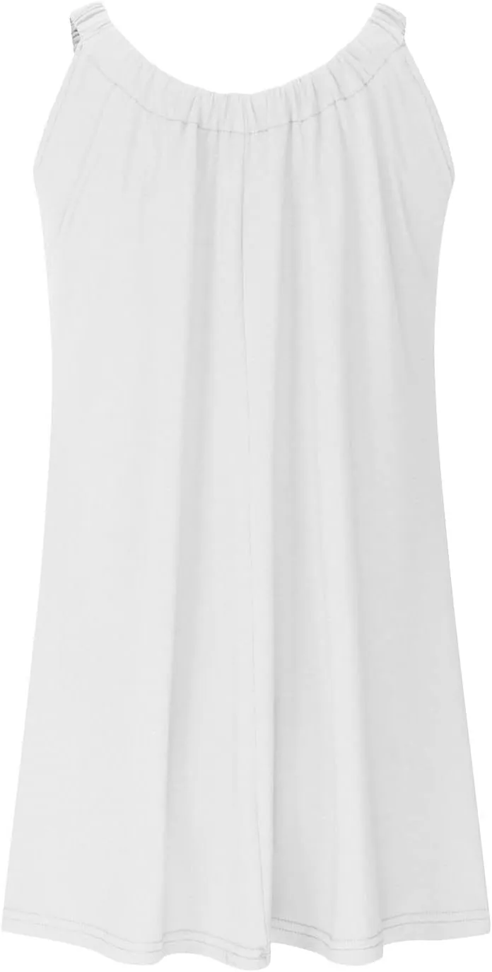 Womens Dresses Simple Solid Color Flared Sundresses Spaghetti Strap Casual Vacation Short Dresses