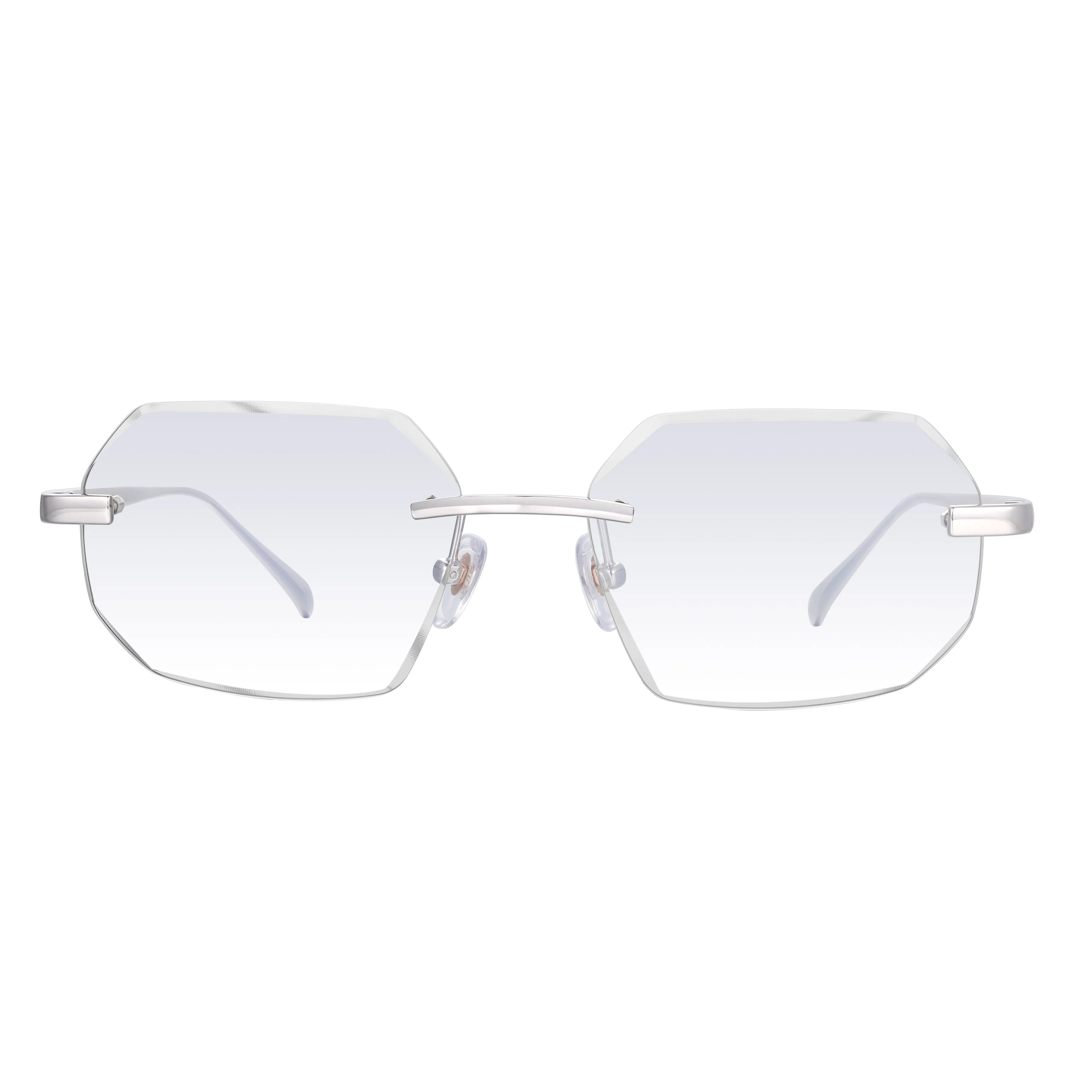 Women's Eyewear Silver Diamond Cut Transparent