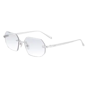 Women's Eyewear Silver Diamond Cut Transparent