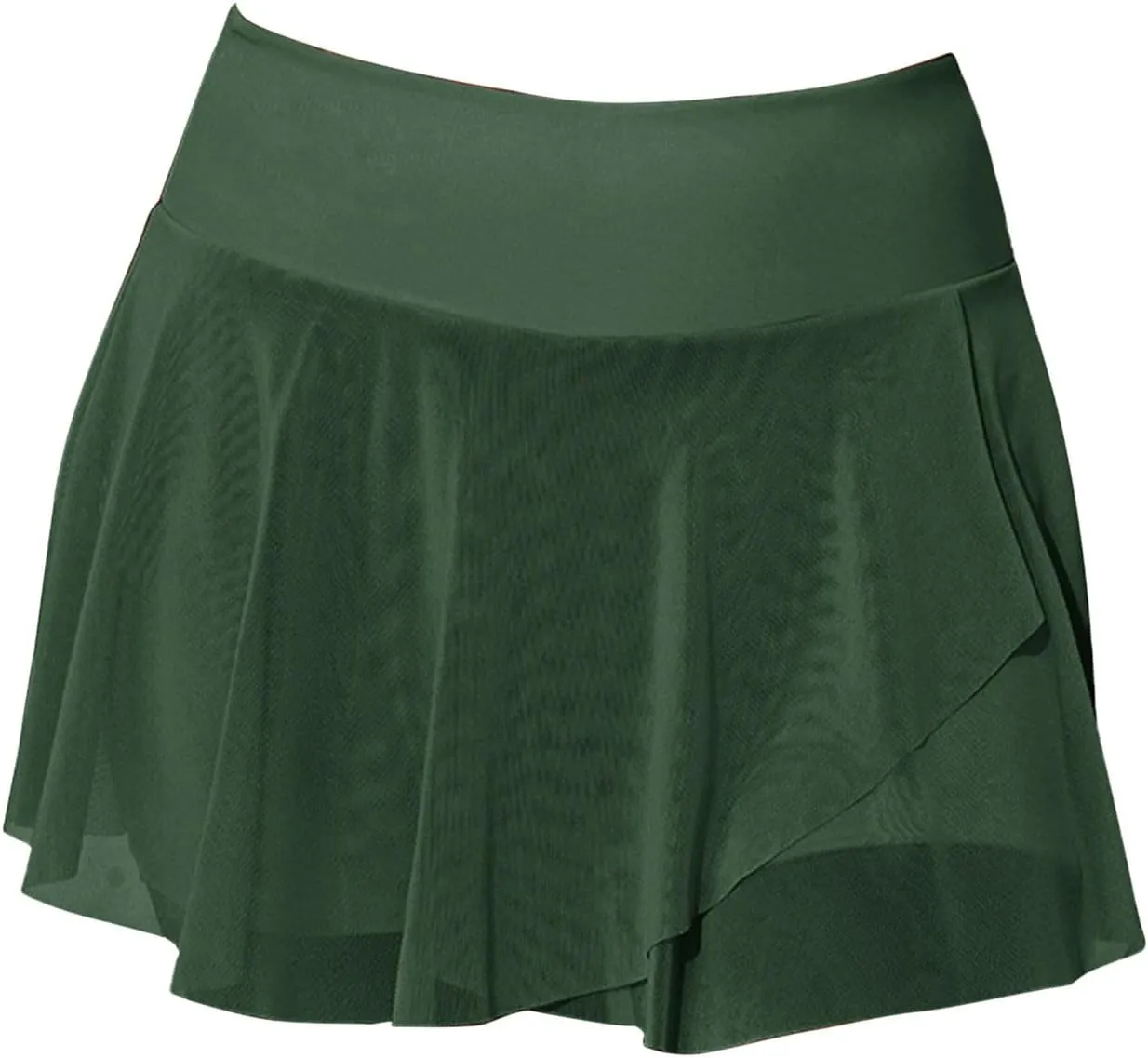 Women's Golf Skorts with Side Pockets Stretchy High Waisted Tennis Skirt Summer Athletic Solid Casual Running Workout Shorts