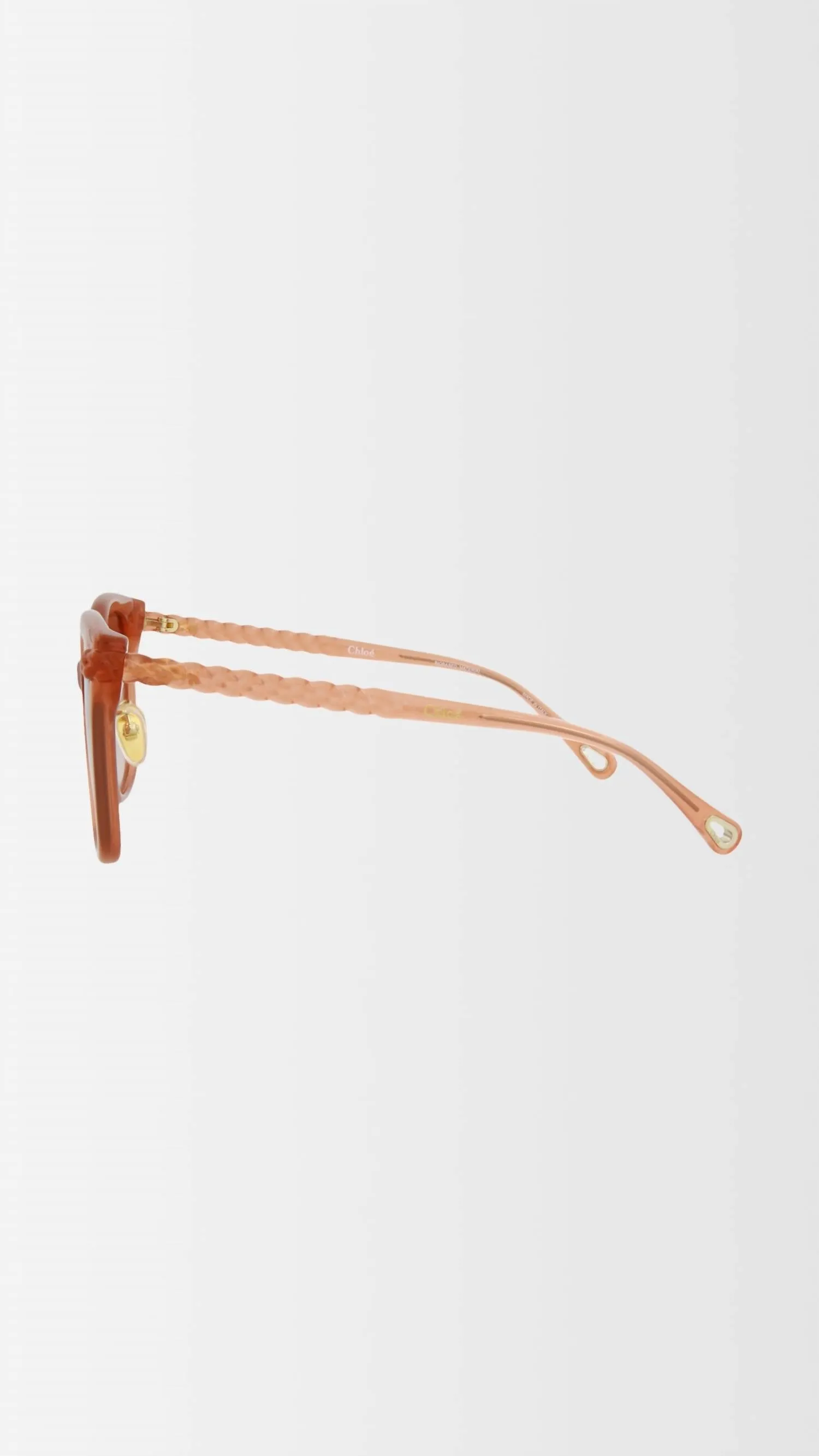 Women's Gradient Rectangle Sunglasses In Nude/orange