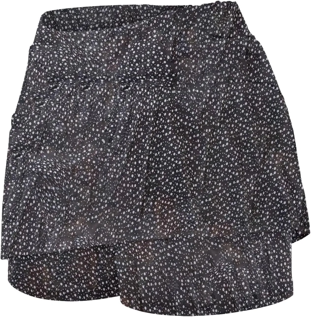Womens Mini Skirts 2 in 1 Polka Dot Printed Running Tennis Skort 2024 Summer Sexy Skinny Athletic Golf Inner Shorts Plus Size