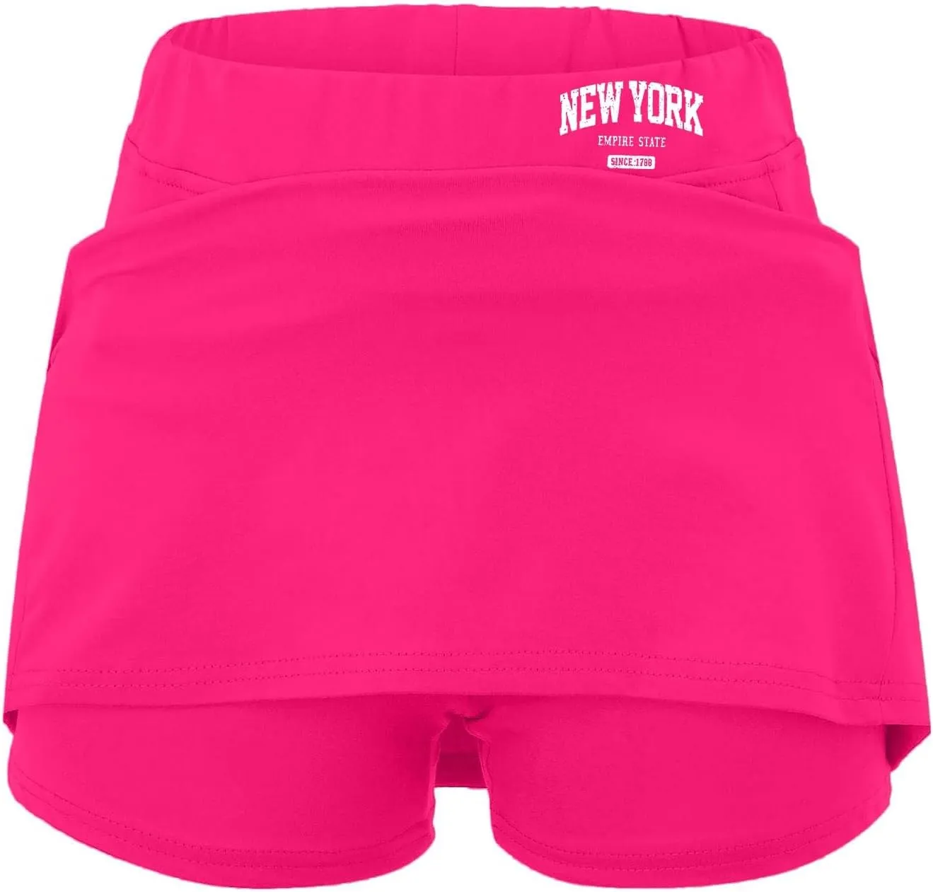 Womens Skorts with Pockets Tummy Control Activewear Tennis Skort Shorts 2 in 1 Summer Workout Golf Skirt with Pockets