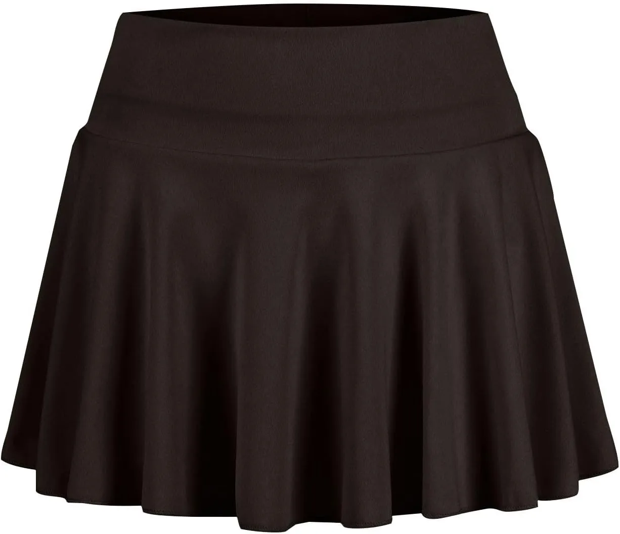 Women's Summer Athletic Loose Trendy Elastic High Waist Solid Color Yoga Fitness Tennis Skirts 2025 Inner Shorts, S-2XL
