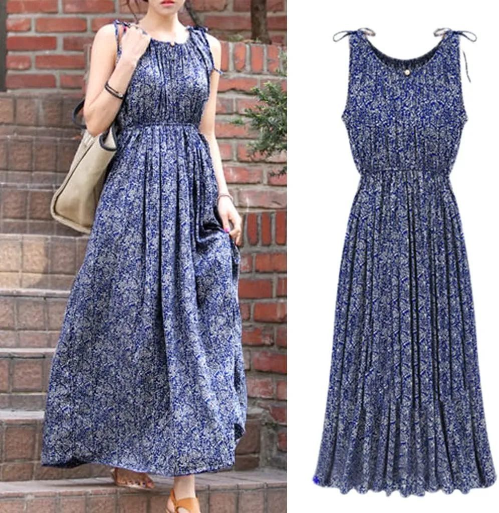 Womens V Neck Flutter Sleeve Boho Floral Midi Dress Summer Wedding Guest Beach Party Long Flowy Dresses with Belt